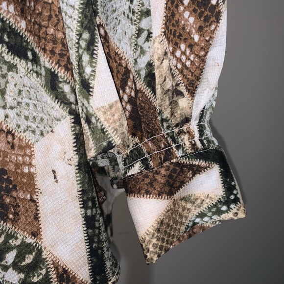 H&M | Snake-Print Blouse - Picture 4 of 5